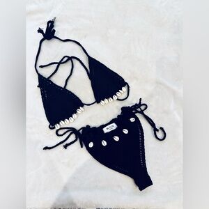 Crochet Black Bikini from Italy S